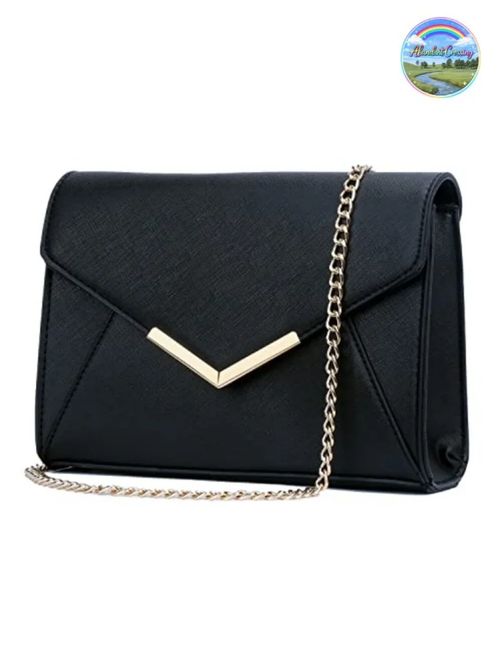 Evening Clutch Purse for Women Party Prom, Faux Leather Envelope Bag with
